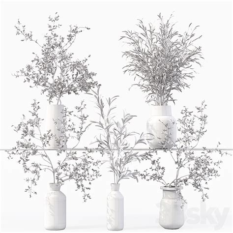 collection indoor plants 016 bouquet 3d model
