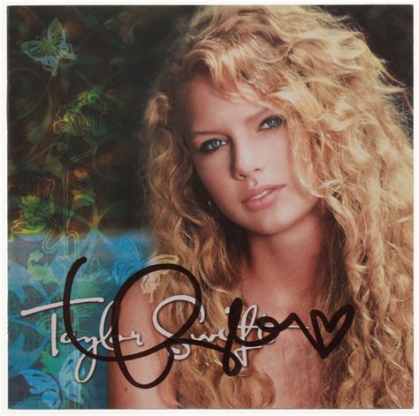 Taylor Swift Signed Taylor Swift Cd Album Booklet Psa Coa
