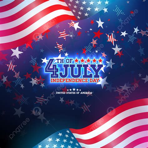 Th Of July Independence Day Of The Usa Vector Illustration Fourth Of July American National