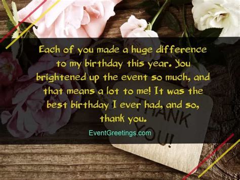 40 Best Thank You Messages For Birthday Wishes Quotes And Notes In