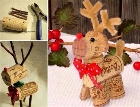 Wine Cork Reindeer Tutorial And Video Instructions The WHOot Cork Crafts Christmas Crafts