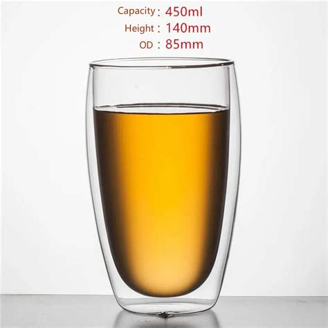 Wholesale High Borosilicate Double Wall Glass Cup Heat Resistant Mug Buy Double Wall Glass Cup