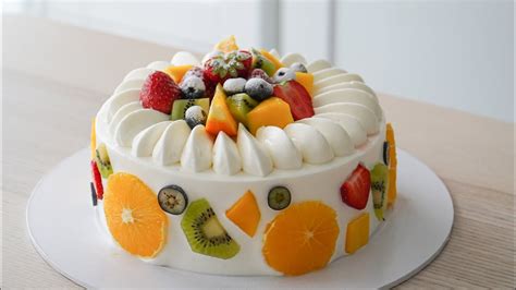 Fruit Whipped Cream Cake