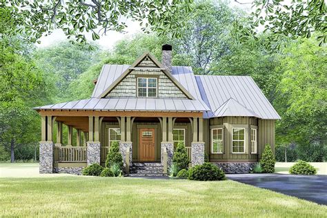 Plan 70630mk Rustic Cottage House Plan With Wraparound Porch Artofit