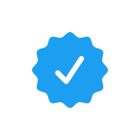 Icono Azul Verificado De Cuenta De Redes Sociales Signo De Perfil
