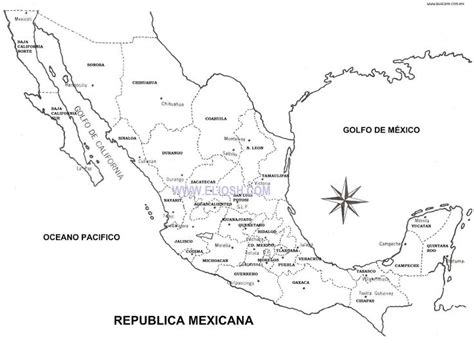 Image Result For Mapa De Mexico Estados Y Capitales Mapa De Mexico