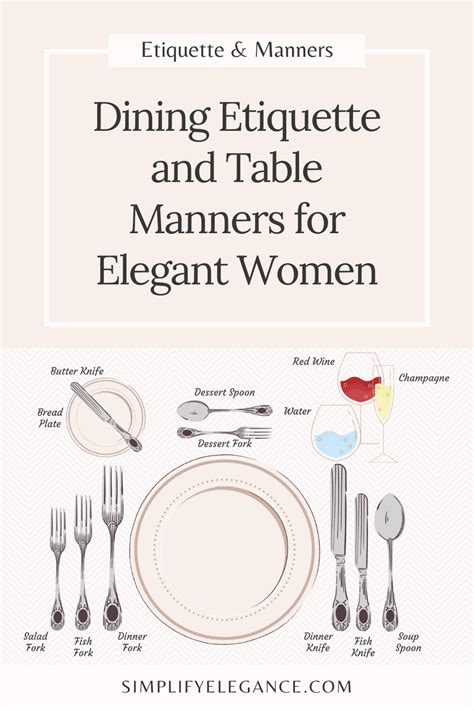 Top Ten Table And Dining Etiquette Tips For Elegant Women Table
