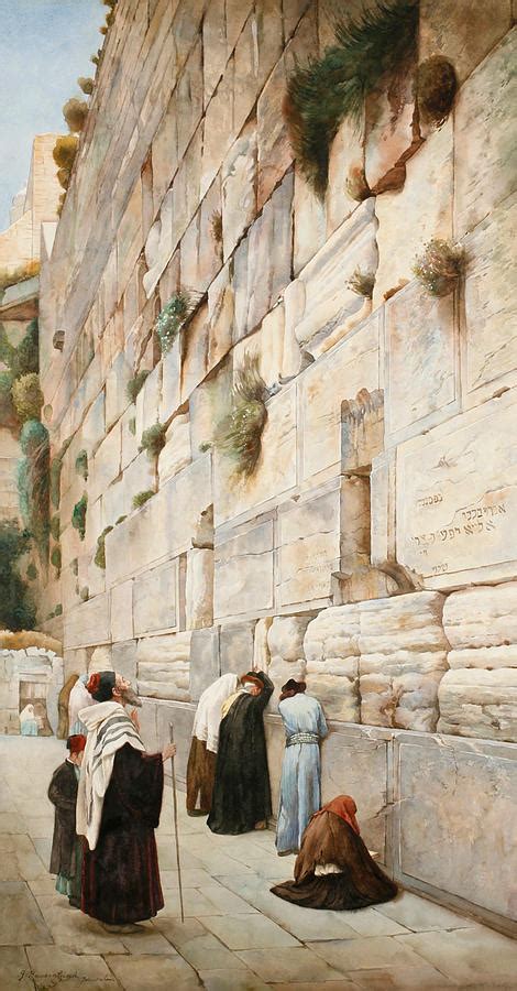Western Wall Jerusalem Painting By Gustav Bauernfeind Fine Art America