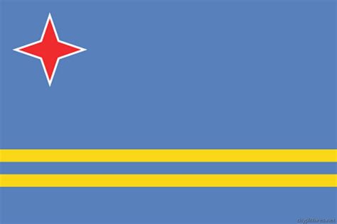 National Flag Of Aruba The Symbol Of Peace And Hope