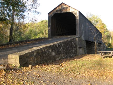 The Covered Bridge At Schofield Ford Pennsylvania Bucks County Pa