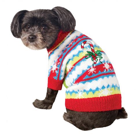 Ugly Christmas Dog Sweater Cute Candy Cane Baxterboo