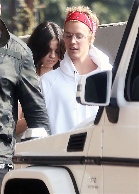 Justin Bieber Selena Gomez Enjoy Church Outing Together