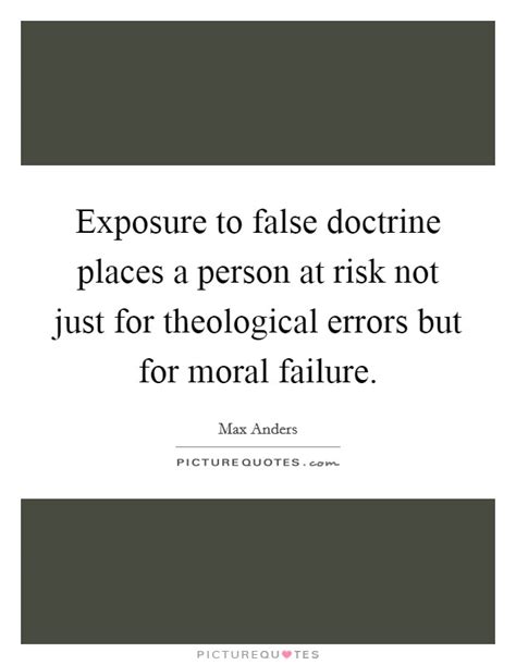 Exposure To False Doctrine Places A Person At Risk Not Just For