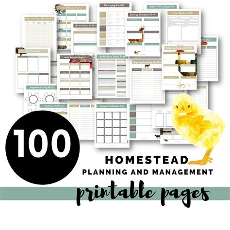 The Ultimate Homestead Planner Printable 100 Printable Pages Etsy België