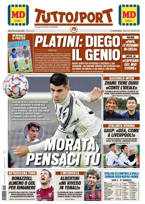 Rassegna Stampa Juve Prime Pagine Quotidiani Sportivi Novembre