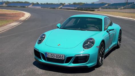 Porsche 911 Carrera Gts Coupe Design In Miami Blue Automototv Youtube