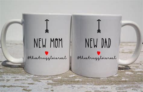 Gifts for the new mom/dad. New Mom New Dad Coffee Mug | Pregnancy Announcement | New ...