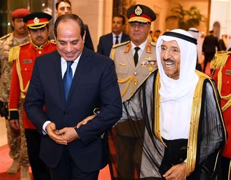 President Sisi With The Emir Of Kuwait Sheikh Sabah Al Ahmad Al Jaber