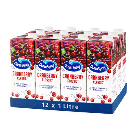 Buy Ocean Spray Classic Cranberry Juice Drink 1l Carton 12 Pack
