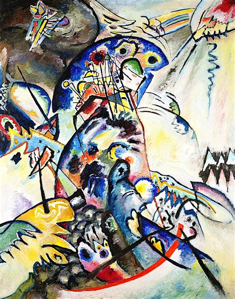 Blue Crest Painting Wassily Kandinsky Oil Paintings