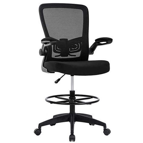Tall office chairs for standing desks (buyer's guide 2021). Drafting Chair Tall Office Chair Adjustable Height with ...