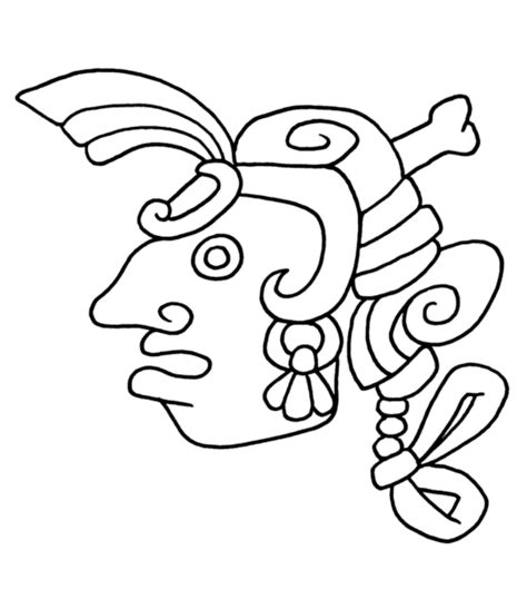 Colorear Arte Azteca Mexican Folk Art Mayan Art Tribal Drawings
