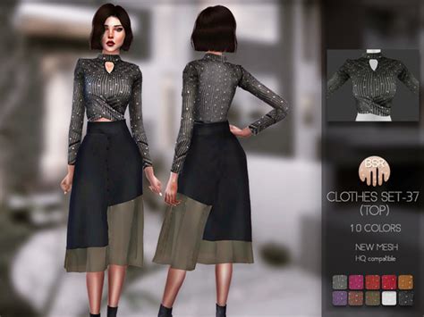 Clothes Set 37 Top Bd147 By Busra Tr At Tsr Sims 4 Updates