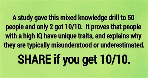 Only People With High Iq Will Get 1010 In This Mixed General Knowledge