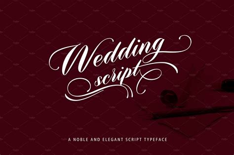 Wedding Script Stunning Script Fonts Creative Market