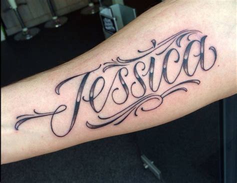 Jessica Name Tattoo Randoms Pinterest