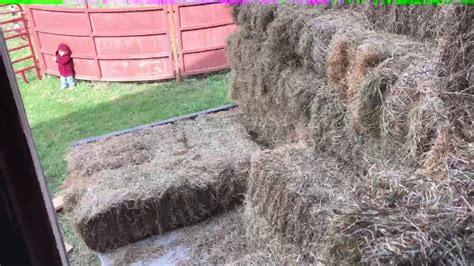 How To Stack Square Bales And More Youtube