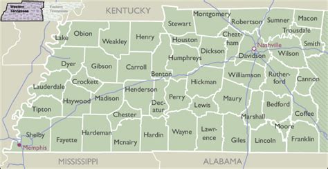 County Zip Code Maps Of Tennessee