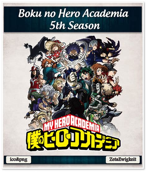 Boku No Hero Academia 5th Season Anime Icon By Zetaewigkeit On Deviantart