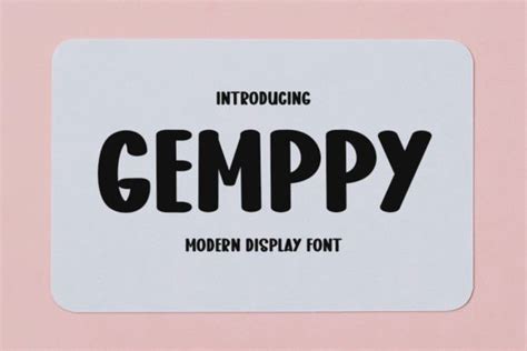 Gemppy Font By PiPi Creative Creative Fabrica