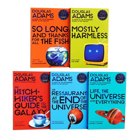 The Complete Hitchhikers Guide To The Galaxy 5 Books Boxset New Cover