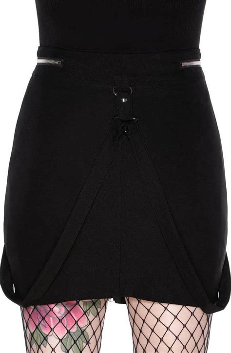 Killstar Pretty Kitty Black Mini Skirt Buy Online Australia Beserk