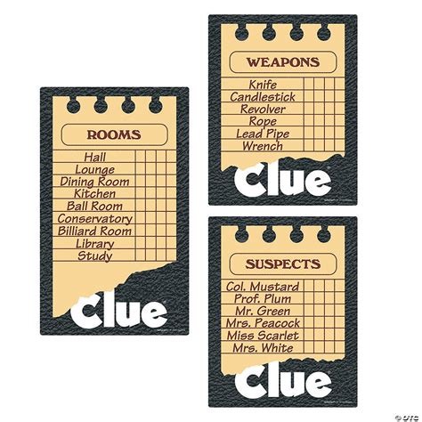 Rooms In A Clue Game Game Rooms