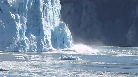 Hubbard Glacier Calving Two Huge Ones September 16 2010 Youtube