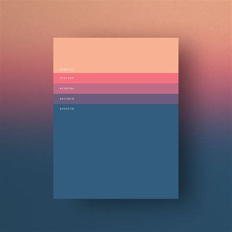 Collection of color palettes inspired by flower, nature, travel and everyday items. 8 Beautiful Color Palettes For Your Next Design Project