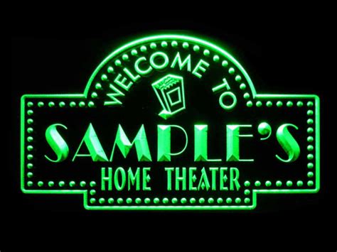 Name Personalized Custom Home Theater Bar Neon Sign St3 Ph Tm Etsy