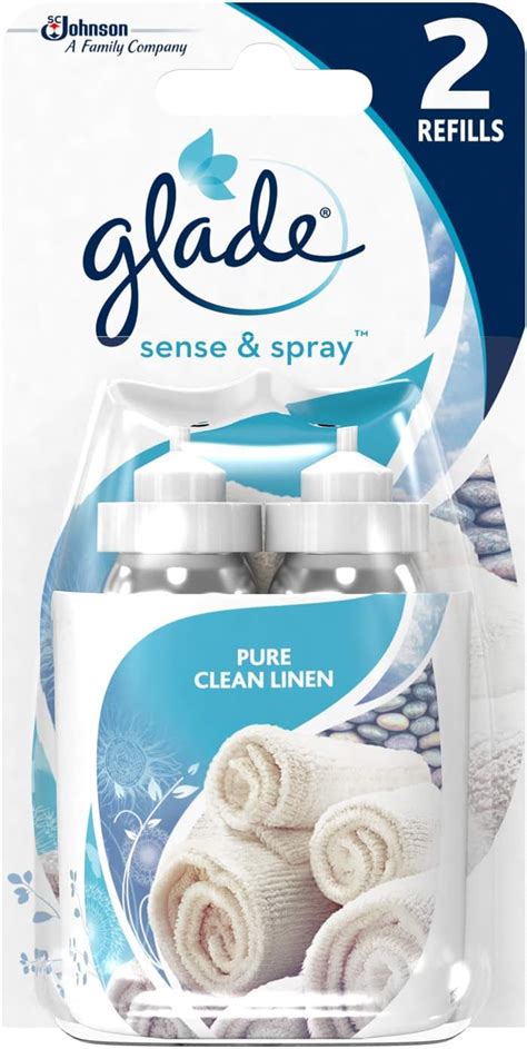 Glade Sense And Spray Twin Refill Clean Linen Air Freshener 2x18ml