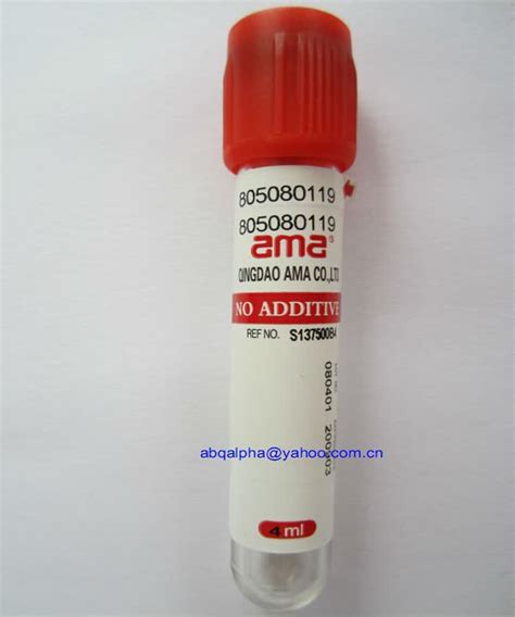 China Disposable Plain Glass Bd Vacutainer Vacuum Blood Collection Tube