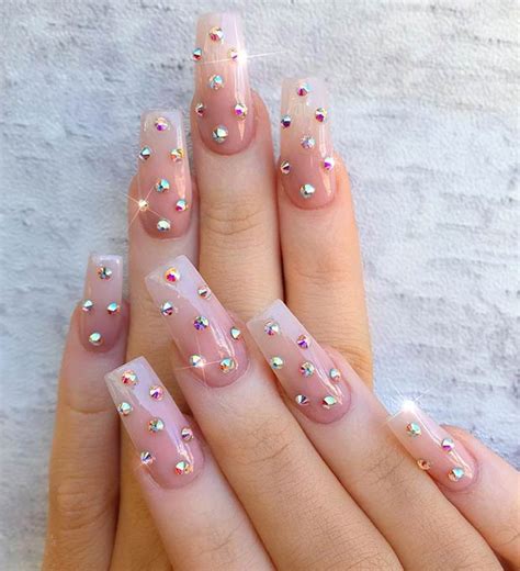 23 Dazzling Diamond Nails That Will Keep You Mesmerized Hatinews