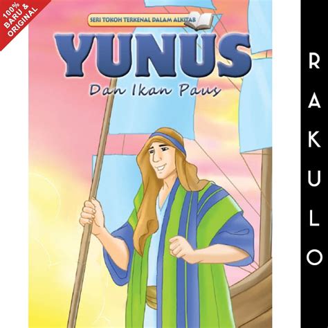 Jual Buku Cerita Kristen Anak Seri Tokoh Alkitab Yunus Dan Ikan Paus