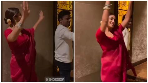Shriya Saran Dances Her Heart Out In Red Saree After The Screening Of Film Drishyam 2 Iwmbuzz