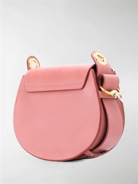 Chloé Leather Tess Shoulder Bag In Pink Lyst