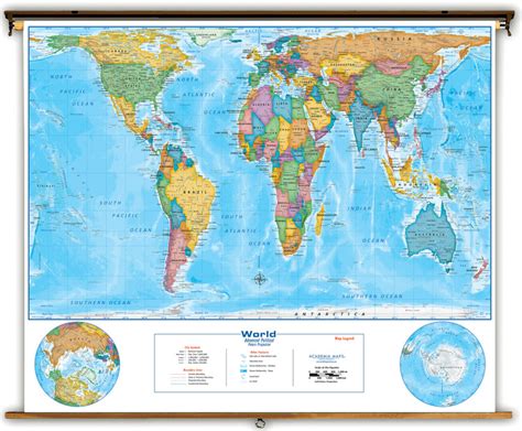 Peters Projection World Map Advanced Political Classroom Map From