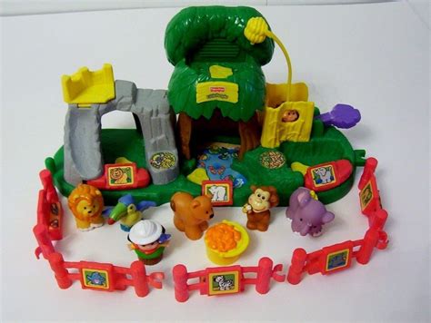 You can also buy the safari truck which comes with a few the zoo, his favorite thing to do was to open and close the little red gate and move the animals in and out of it. Fisher Price Little People Zoo Safari Play Set Sounds ...