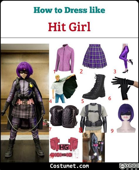 Hit Girl Kick Ass Costume For Cosplay And Halloween
