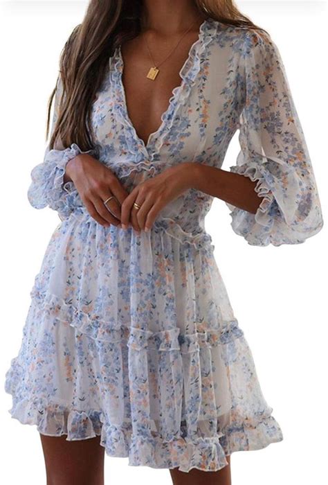 Flowy Dress Short Dresses Casual Romantic Dress Mini Dress